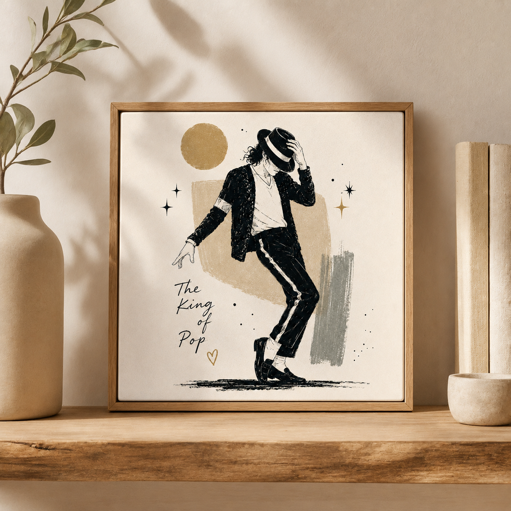 Ceramiczna płytka dekoracyjna The King of Pop