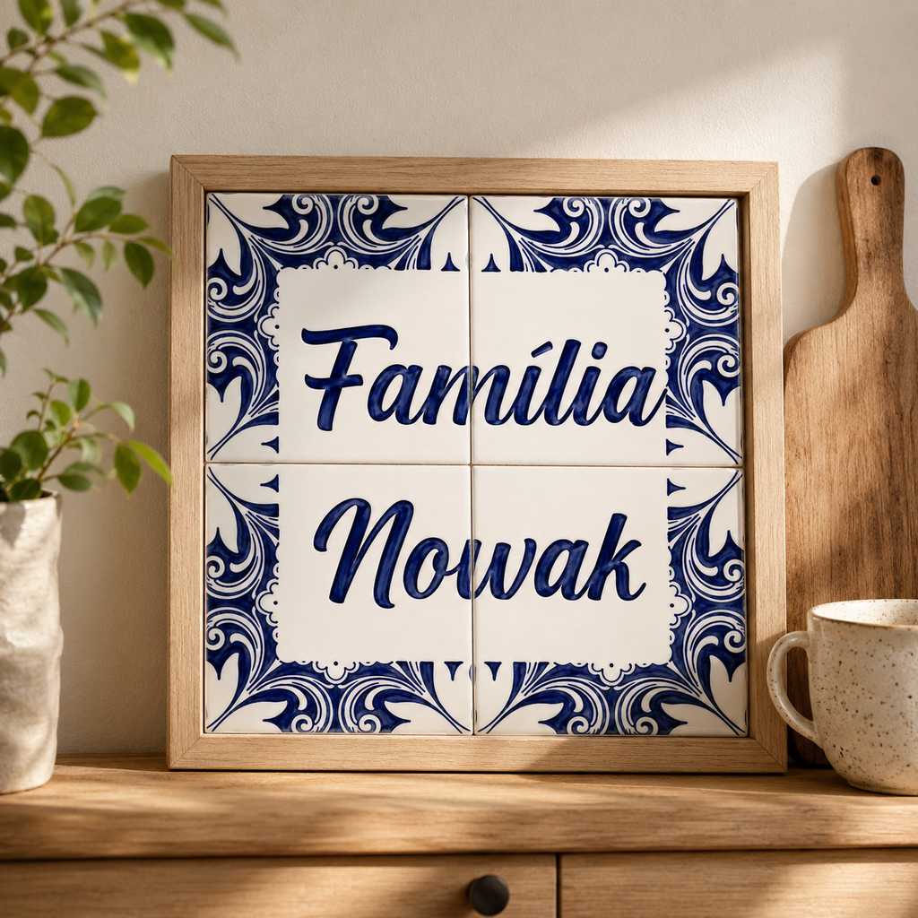 Ceramiczne płytki dekoracyjne Rodzinne Azulejo
