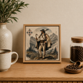 Ceramiczna płytka dekoracyjna Góralski Wędrowiec
