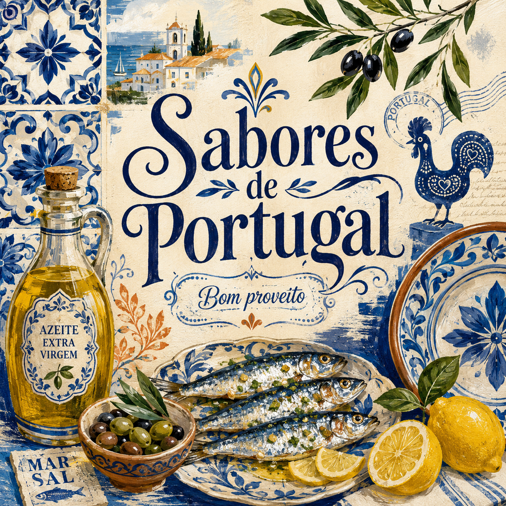 Ceramiczna płytka dekoracyjna Sabores de Portugal