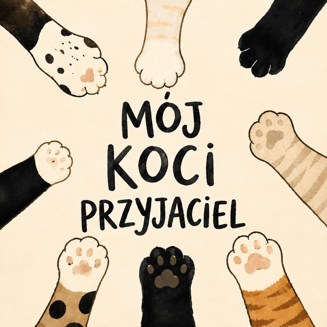 Ceramiczne płytki dekoracyjne Mój Koci Przyjaciel