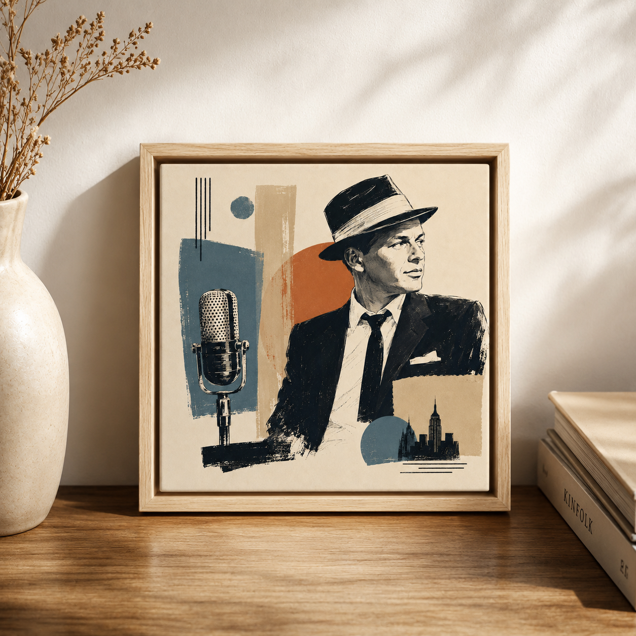 Ceramiczna płytka dekoracyjna Retro Głos Jazzu