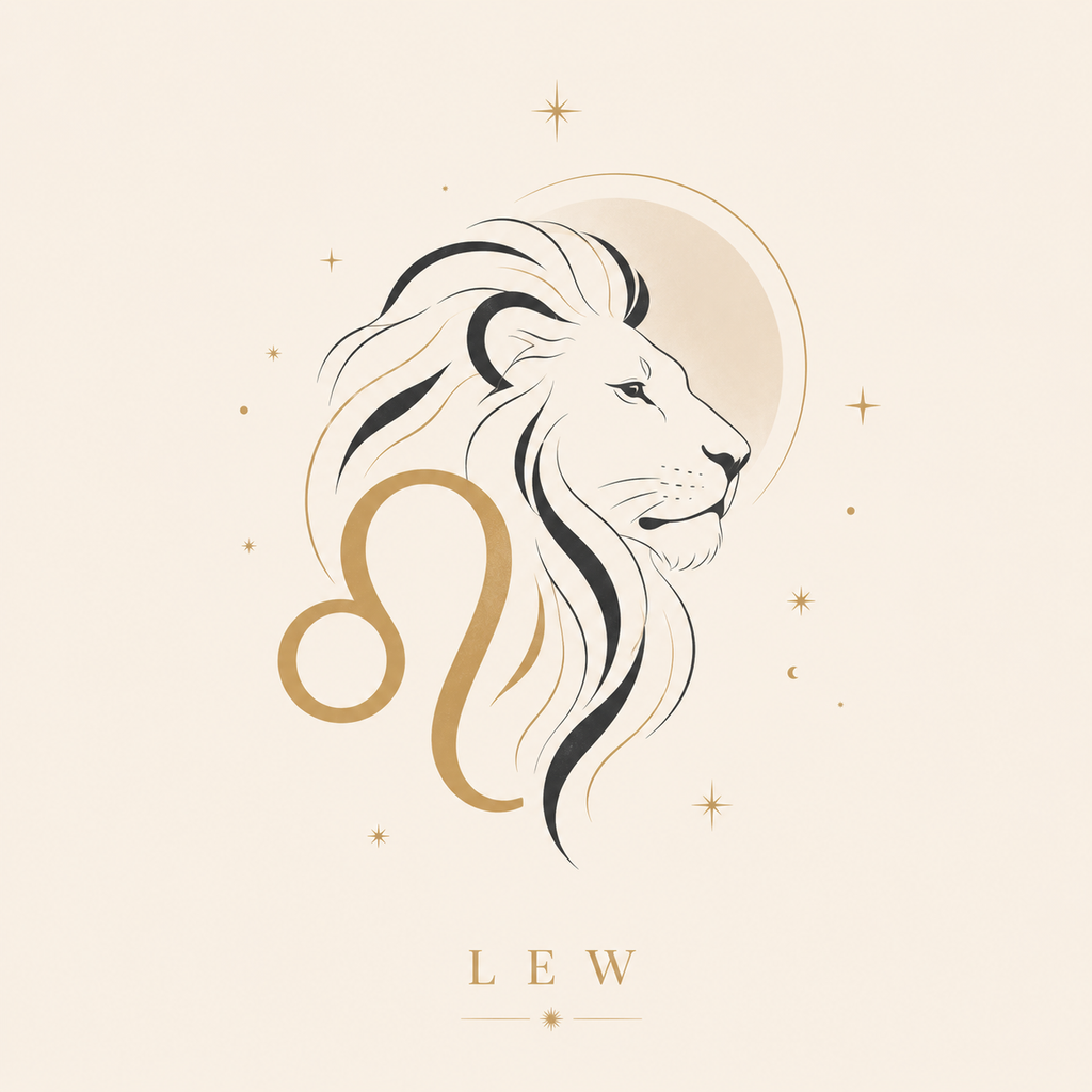 Ceramiczna płytka dekoracyjna Zodiakalny Lew