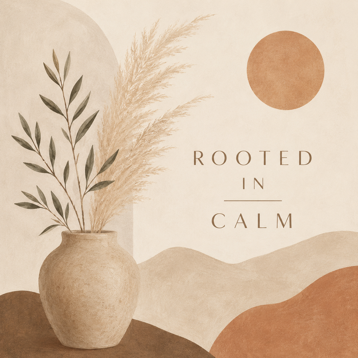 Ceramiczna płytka dekoracyjna Rooted in Calm