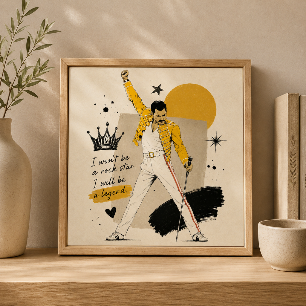 Ceramiczna płytka dekoracyjna Freddie Mercury Legend