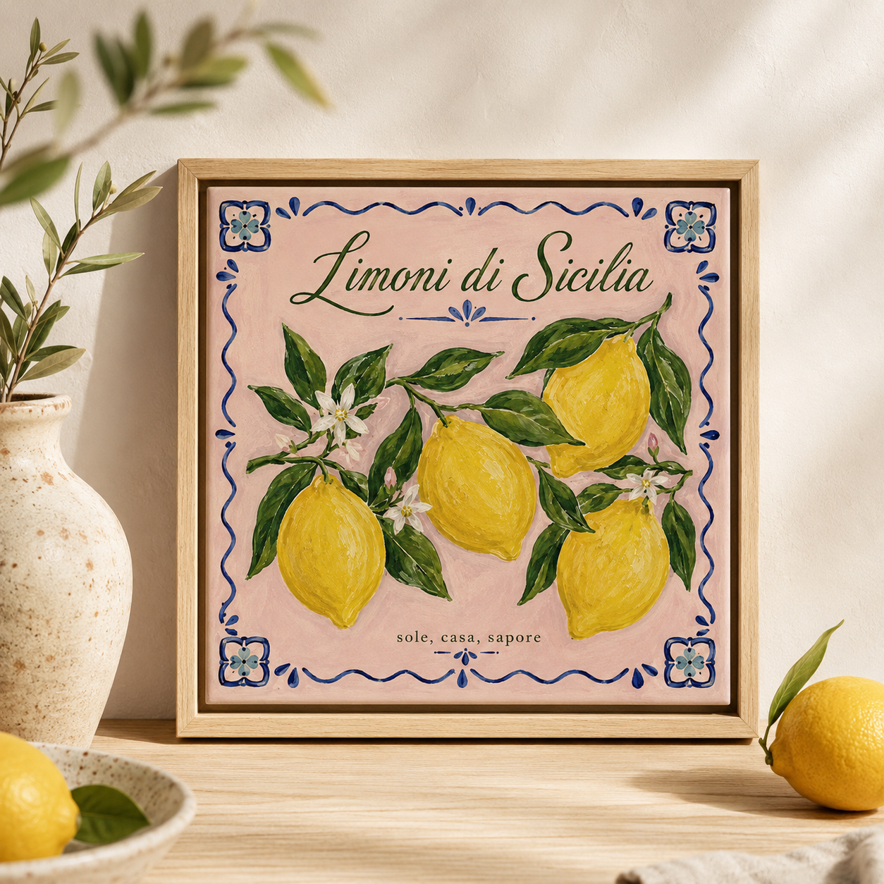 Ceramiczna płytka dekoracyjna Limoni di Sicilia