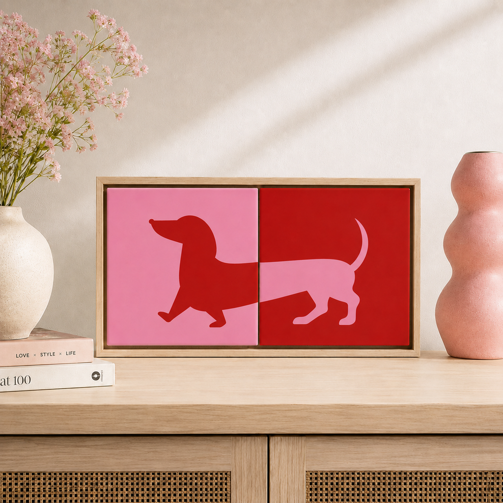 Ceramiczne płytki dekoracyjne Pop Art Jamnik