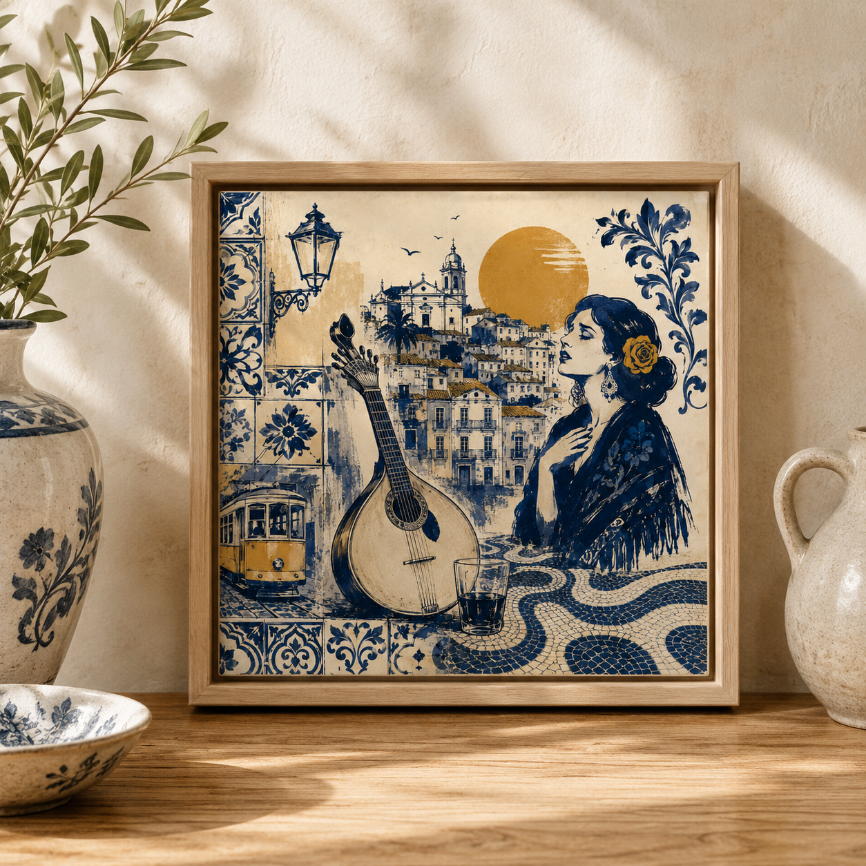 Ceramiczna płytka dekoracyjna Portugalskie Fado