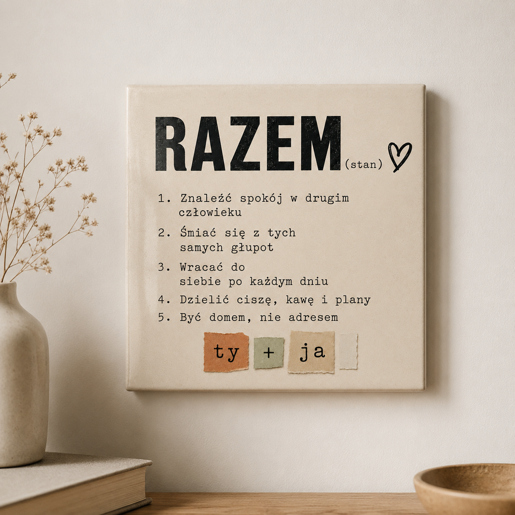 Ceramiczna płytka dekoracyjna Definicja Razem