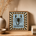 Ceramiczna płytka dekoracyjna Skorpion Magiczna Aura