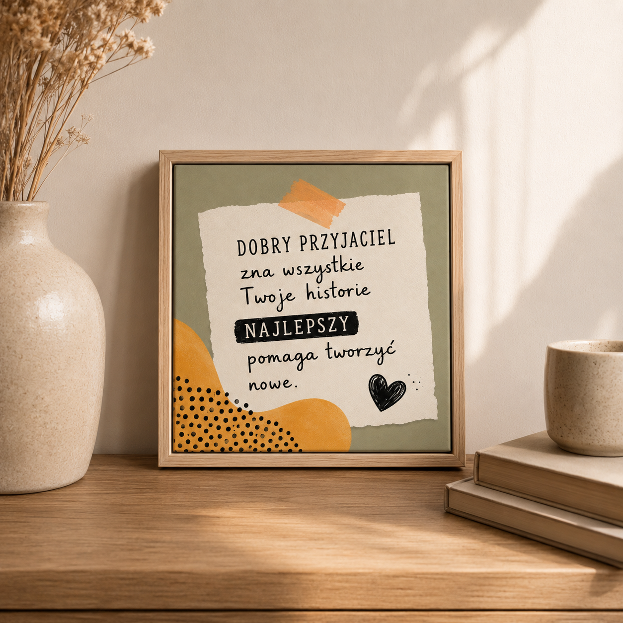 Ceramiczna płytka dekoracyjna Najlepszy Przyjaciel