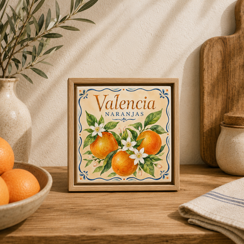 Ceramiczna płytka dekoracyjna Śródziemnomorskie Słońce Walencji