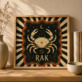 Ceramiczna płytka dekoracyjna Astrologiczny Rak