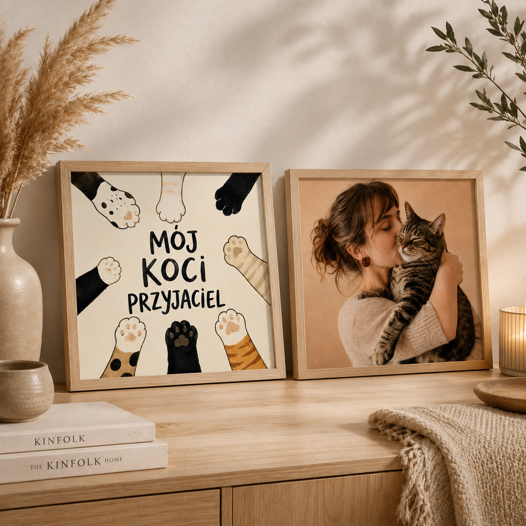 Ceramiczne płytki dekoracyjne Mój Koci Przyjaciel