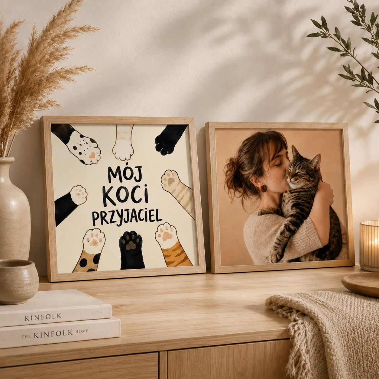 Ceramiczne płytki dekoracyjne Mój Koci Przyjaciel