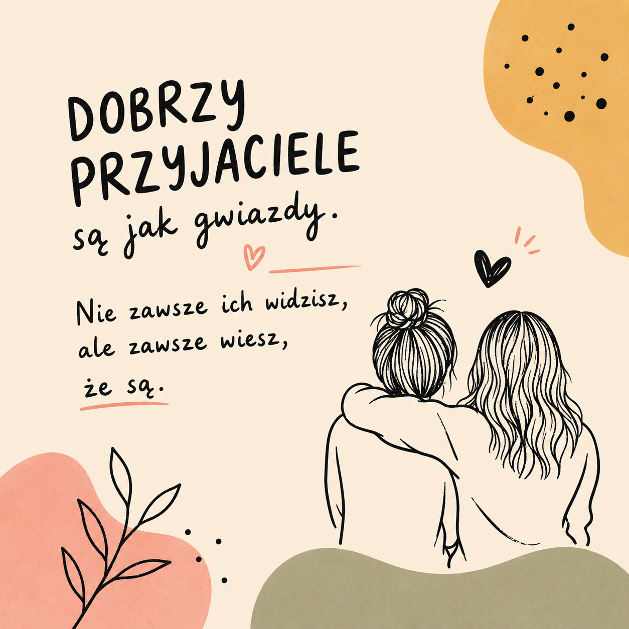 Ceramiczna płytka dekoracyjna Przyjaciele jak Gwiazdy