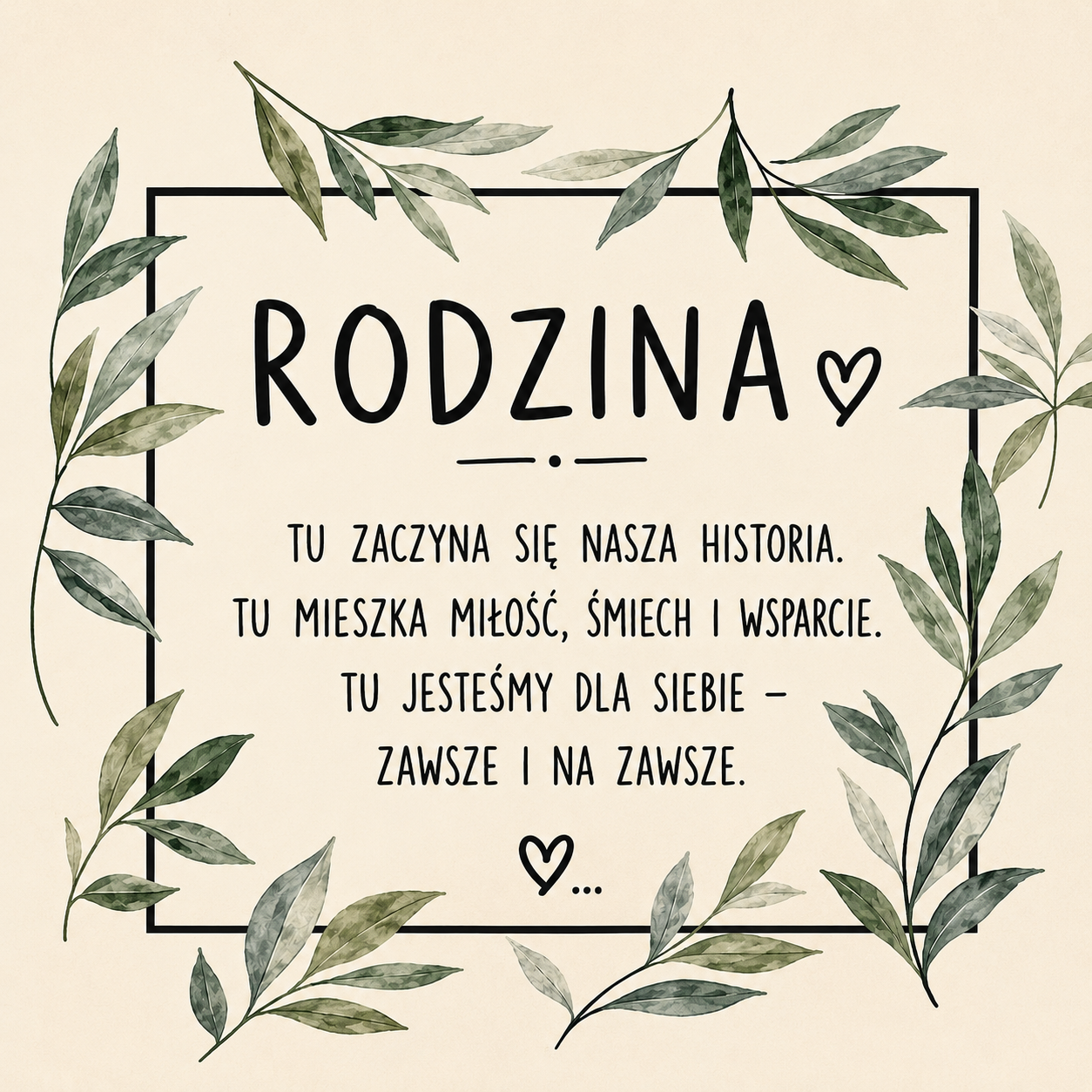 Ceramiczna płytka dekoracyjna Rodzinna Historia