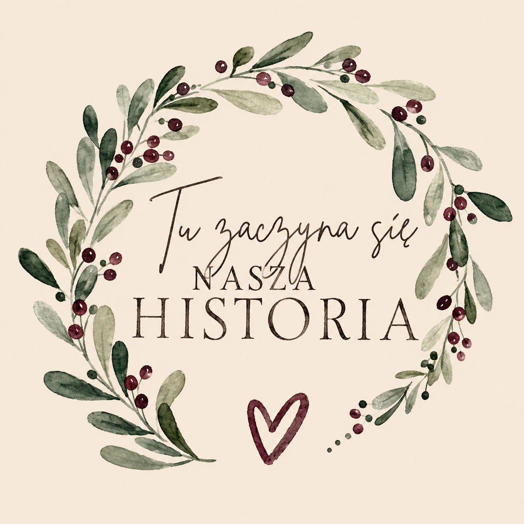Ceramiczne płytki dekoracyjne "Kolaż Tu Zaczyna Się Nasza Historia"