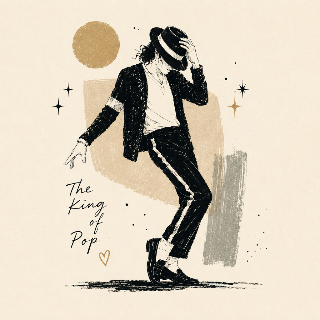 Ceramiczna płytka dekoracyjna The King of Pop
