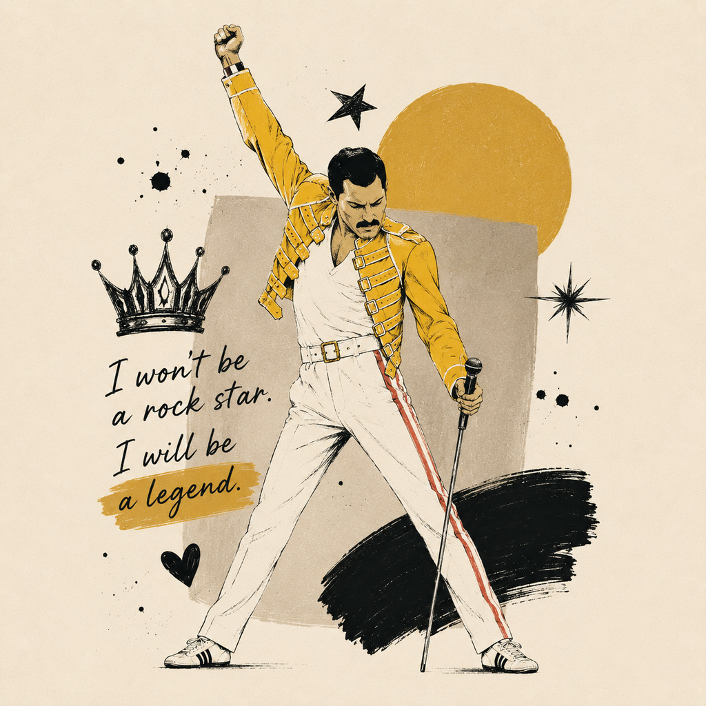 Ceramiczna płytka dekoracyjna Freddie Mercury Legend