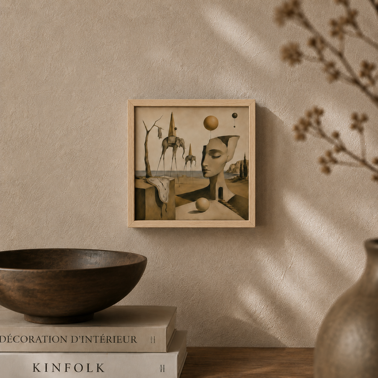 Ceramiczna płytka dekoracyjna Surrealistyczny Sen o Czasie