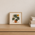 Ceramiczna płytka dekoracyjna Monstera