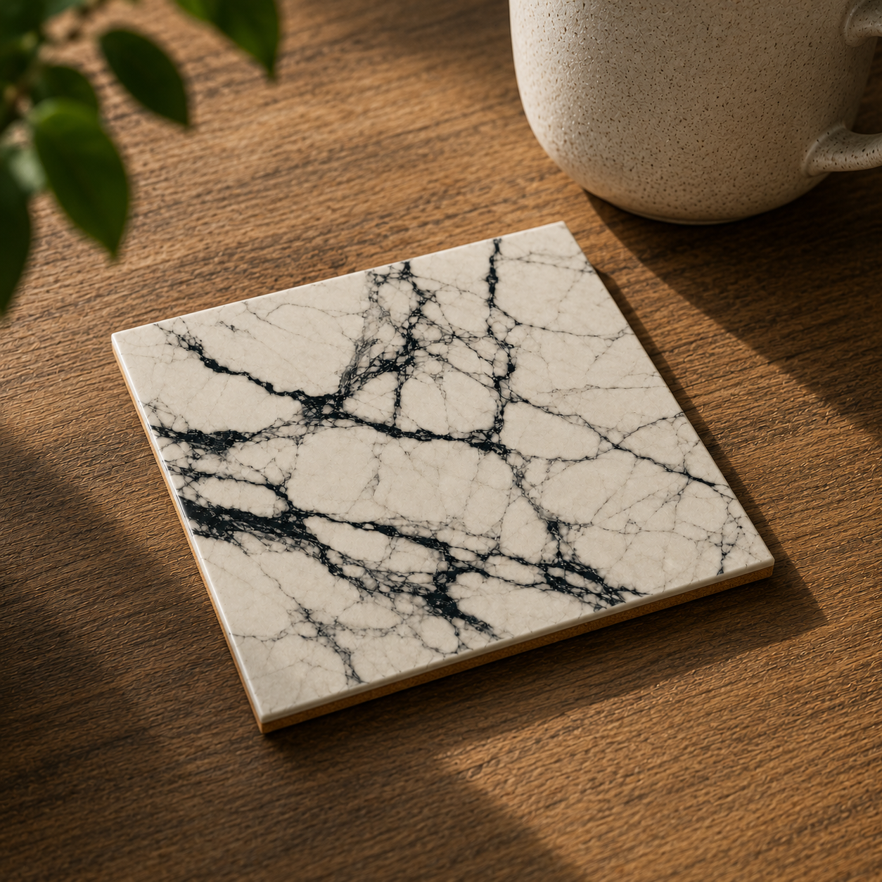 Ceramiczna płytka dekoracyjna Marmur Nero