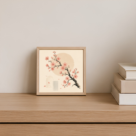 Ceramiczna płytka dekoracyjna Kwitnąca Sakura