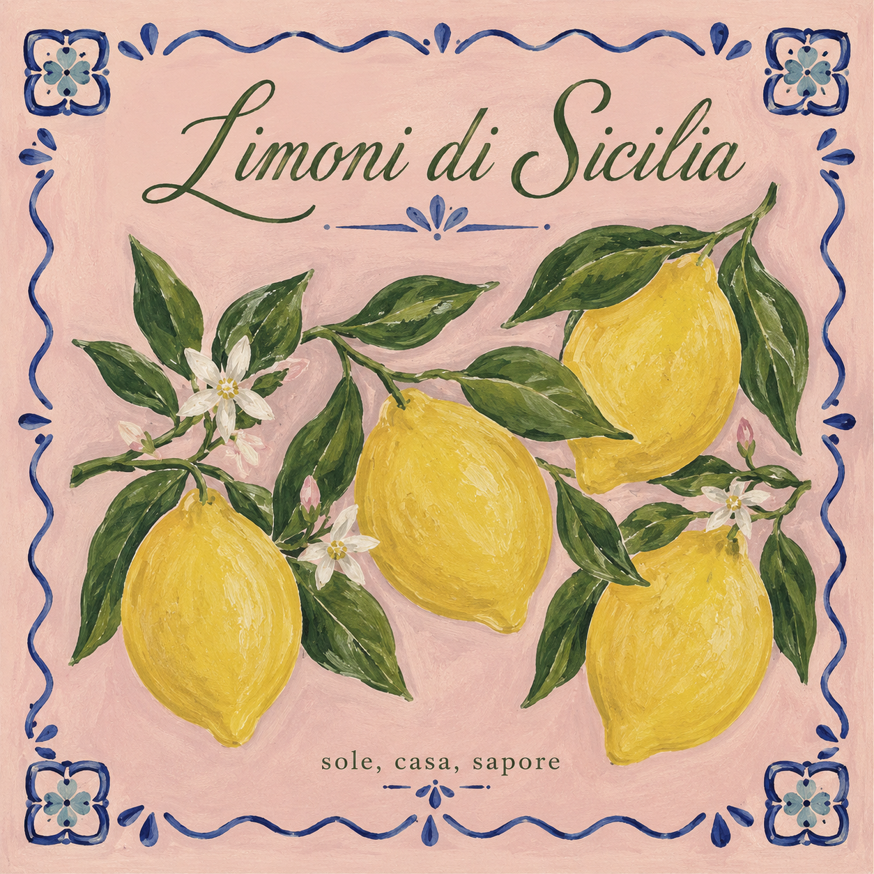 Ceramiczna płytka dekoracyjna Limoni di Sicilia