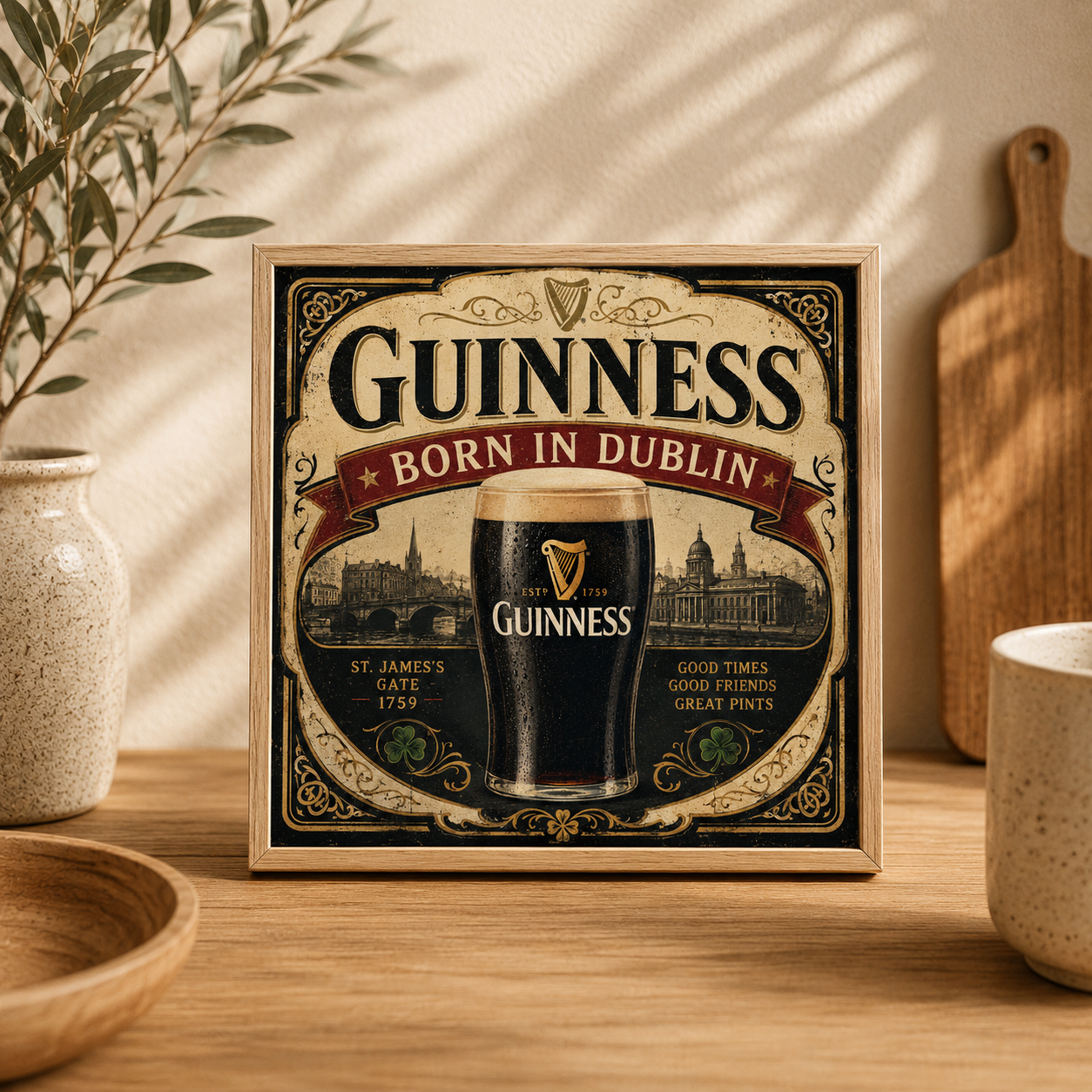 Ceramiczna płytka dekoracyjna Guinness – St. James's Gate