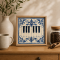 Ceramiczna płytka dekoracyjna Sonata Błękitu