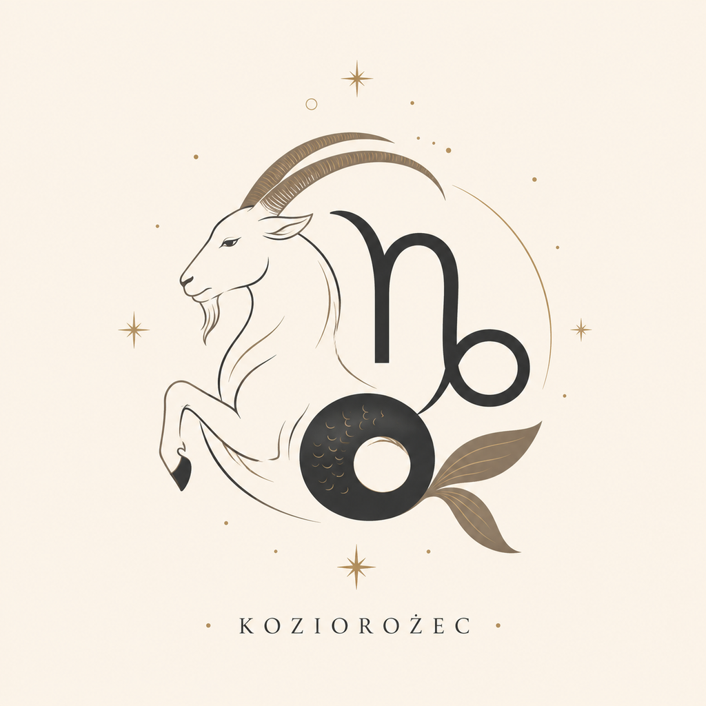 Ceramiczna płytka dekoracyjna Zodiakalny Koziorożec