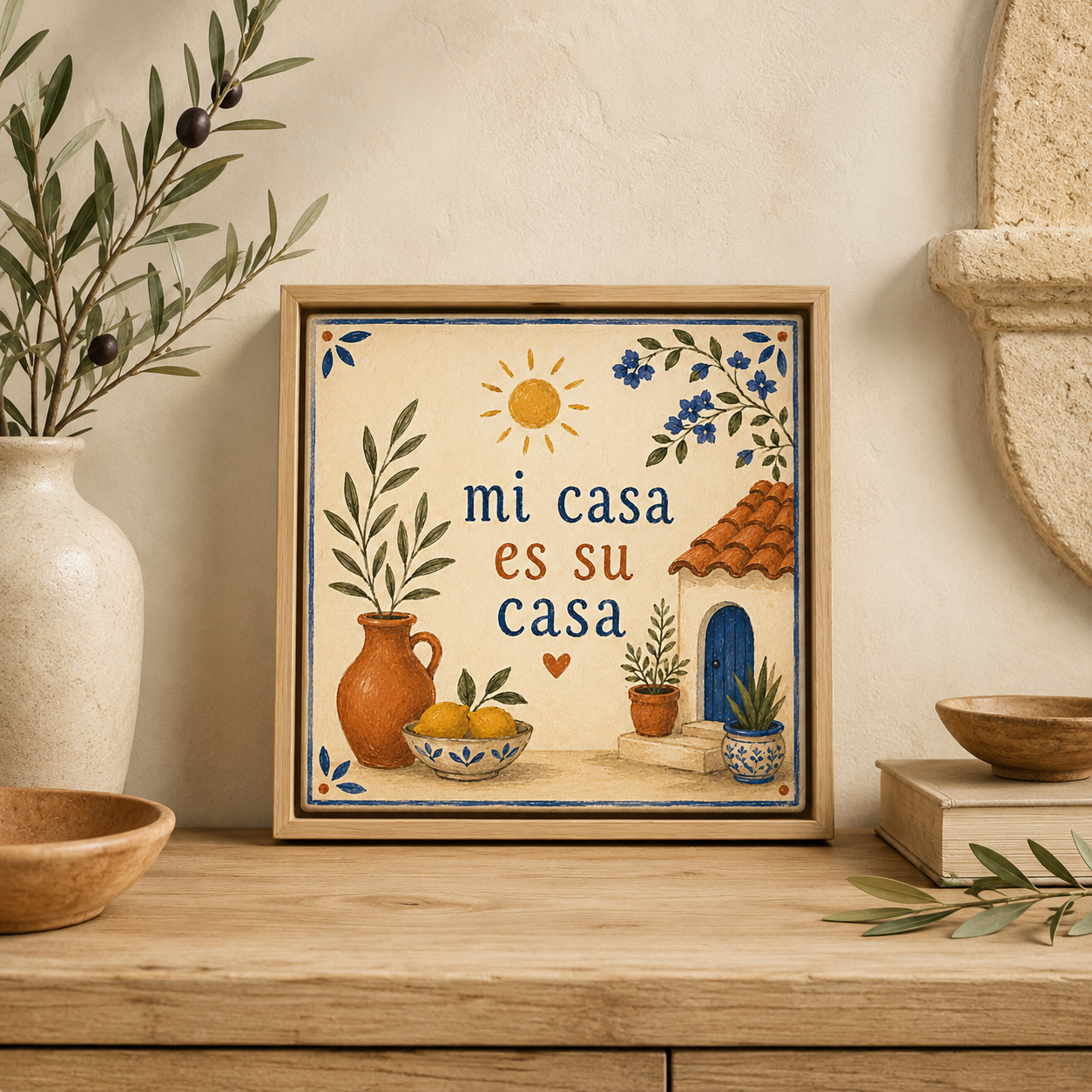 Ceramiczna płytka dekoracyjna Andaluzyjska Gościnność