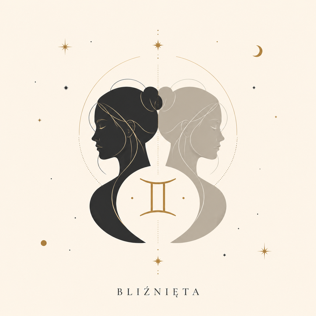 Ceramiczna płytka dekoracyjna Zodiakalne Bliźnięta
