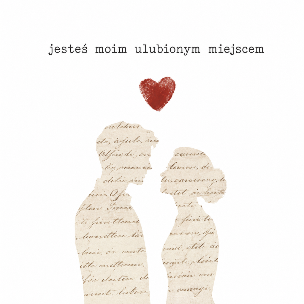Ceramiczna płytka dekoracyjna Jesteś Moim Ulubionym Miejscem