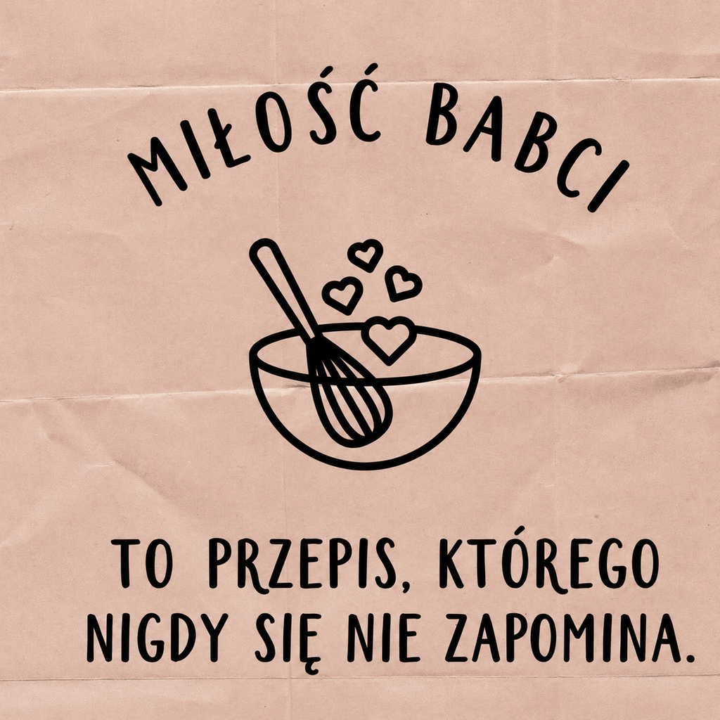 Ceramiczna płytka dekoracyjna Przepis na Miłość Babci