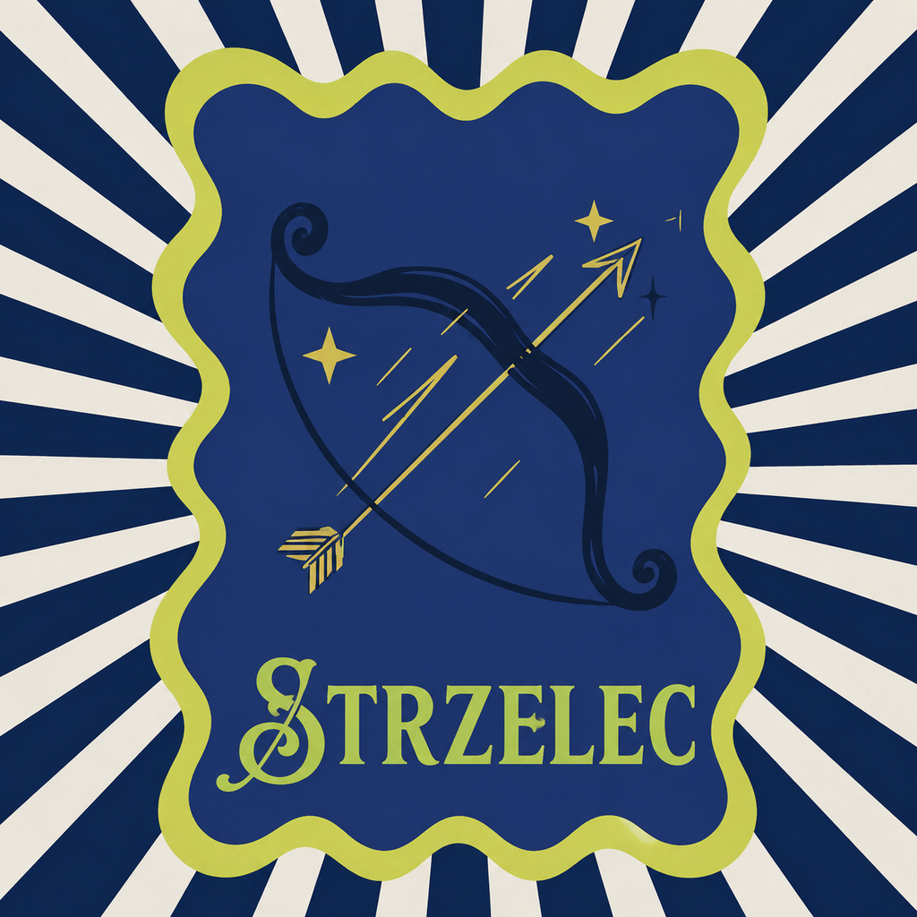 Ceramiczna płytka dekoracyjna Gwiezdny Strzelec Retro
