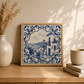 Ceramiczna płytka dekoracyjna Błękitne Azulejo