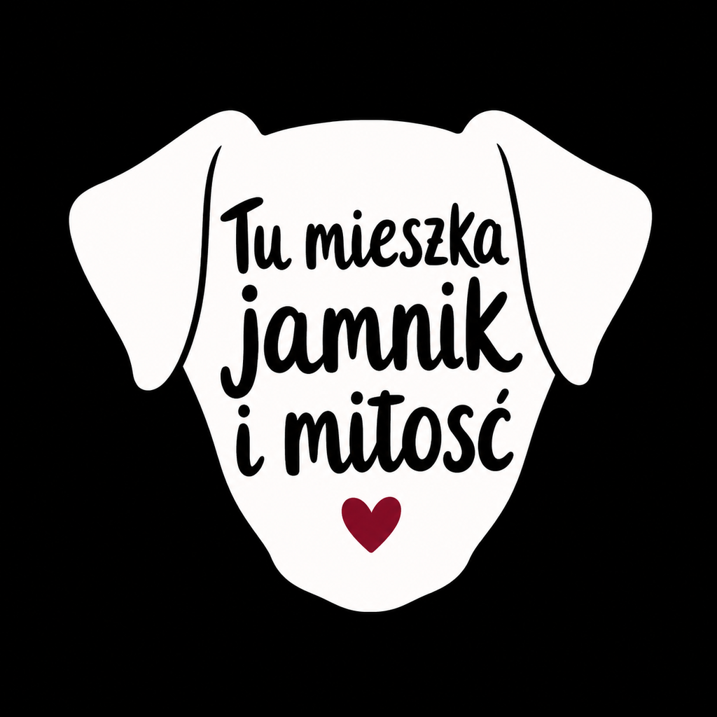Ceramiczne płytki dekoracyjne Kolaż Jamnik i Miłość