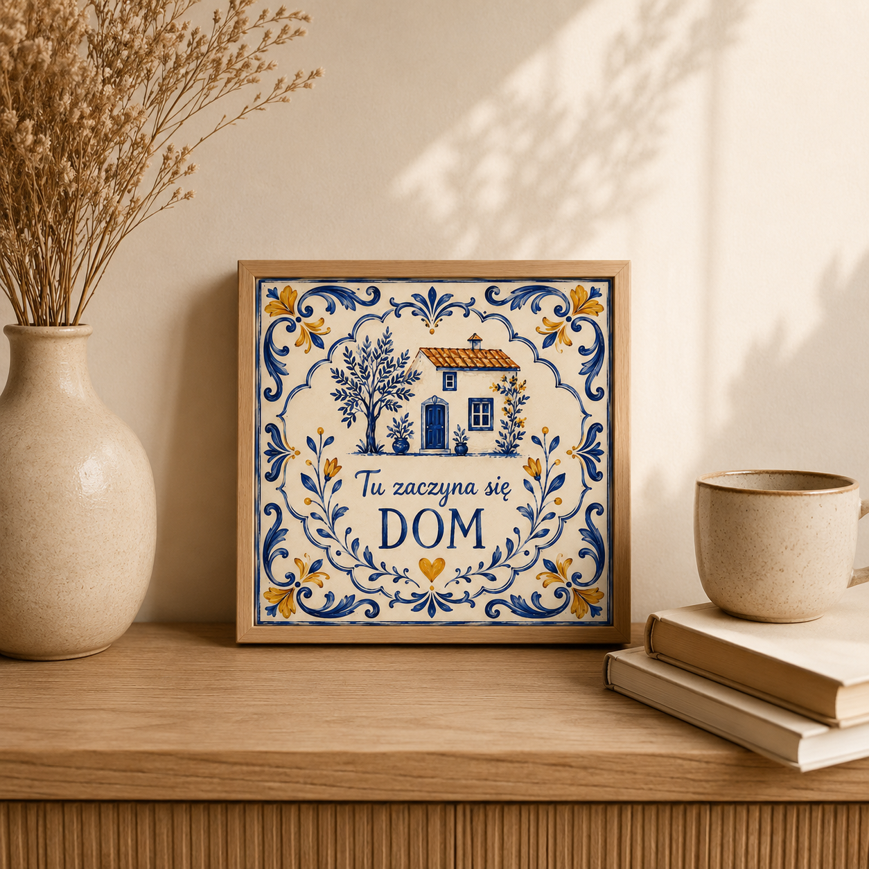 Ceramiczna płytka dekoracyjna Sielski Zakątek