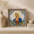 Ceramiczna płytka dekoracyjna Majolikowa Madonna